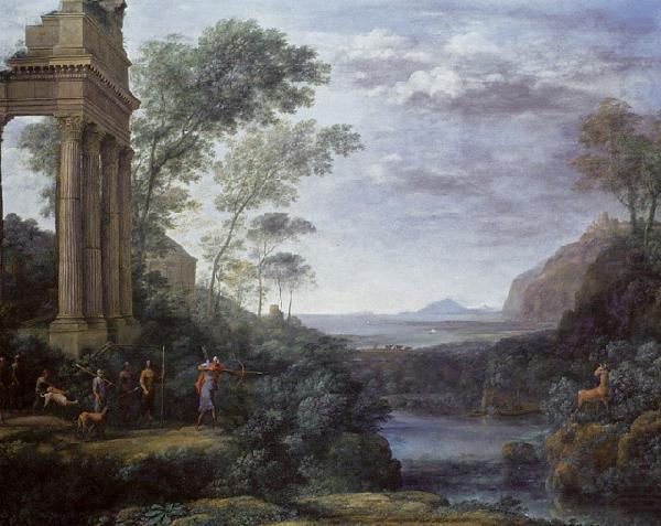 Claude Lorrain Ascanius Shooting the Stag of Sylvia oil painting picture